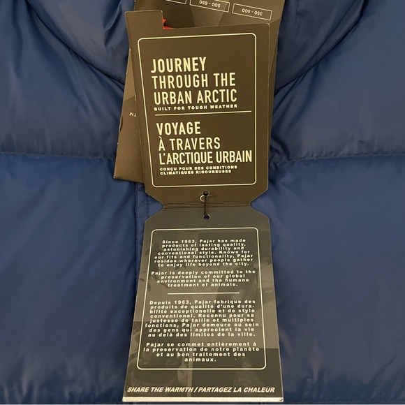 Pajar Sleeveless Puffer Vest Jacket Blue XL - Picture 5 of 10